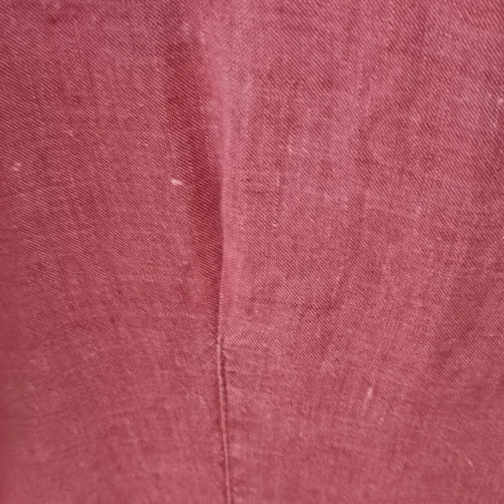 J. Jill Soft Red  100% Linen Button Down Blouse Sz Large - Picture 6 of 7